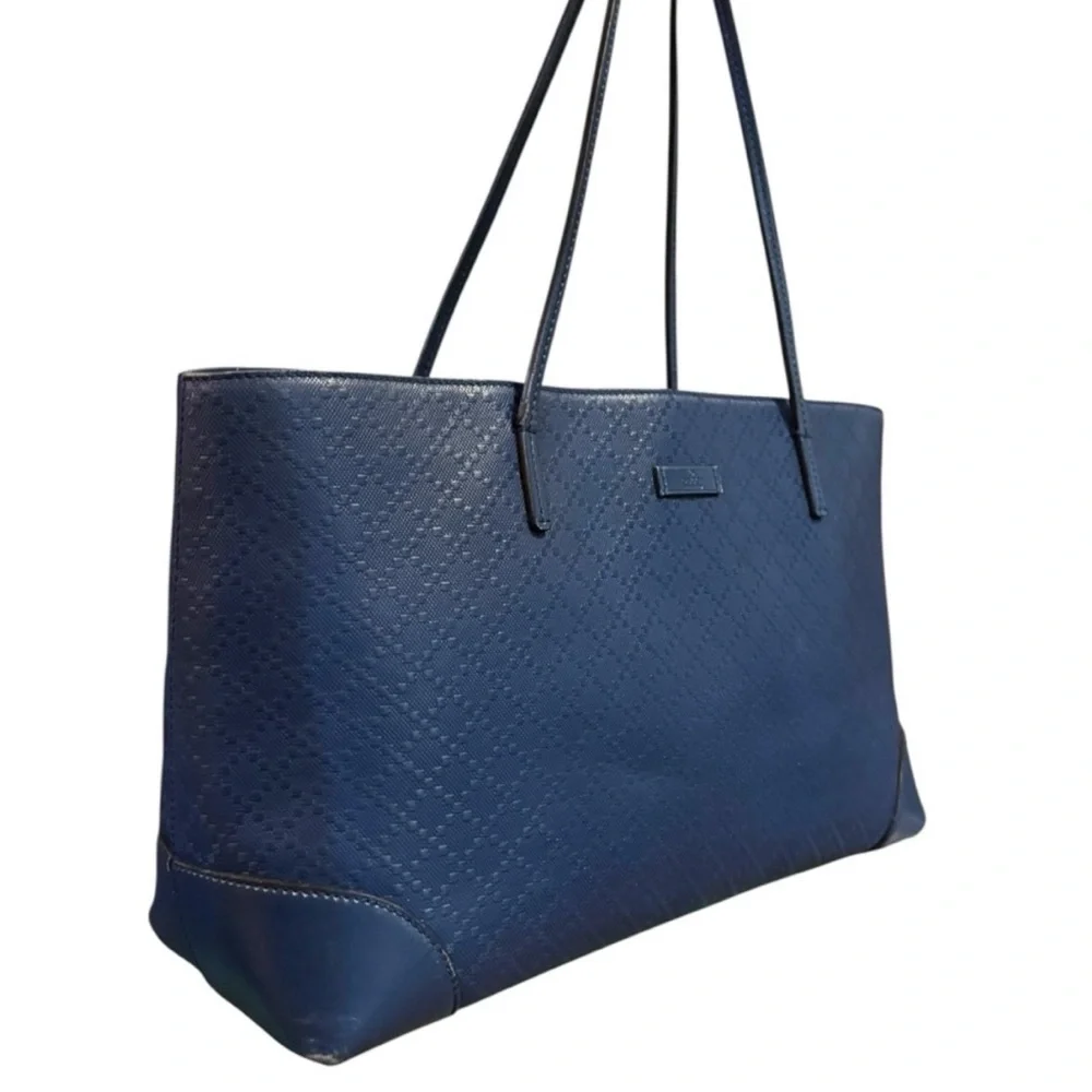 Gucci Diamante Lux Blue Leather Large Tote Bag - Picture 14 of 14